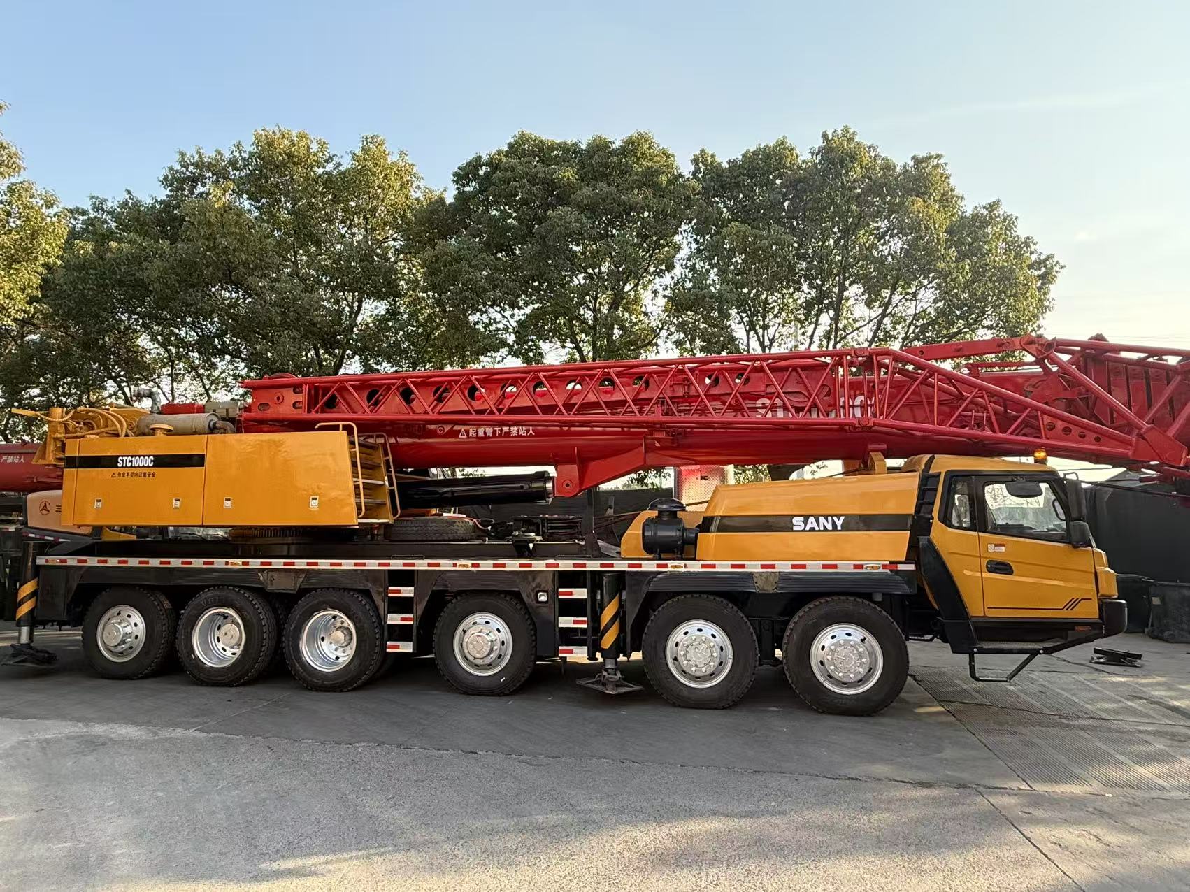 Used SANY mobile crane 2021 SANY STC1000C 5-section boom