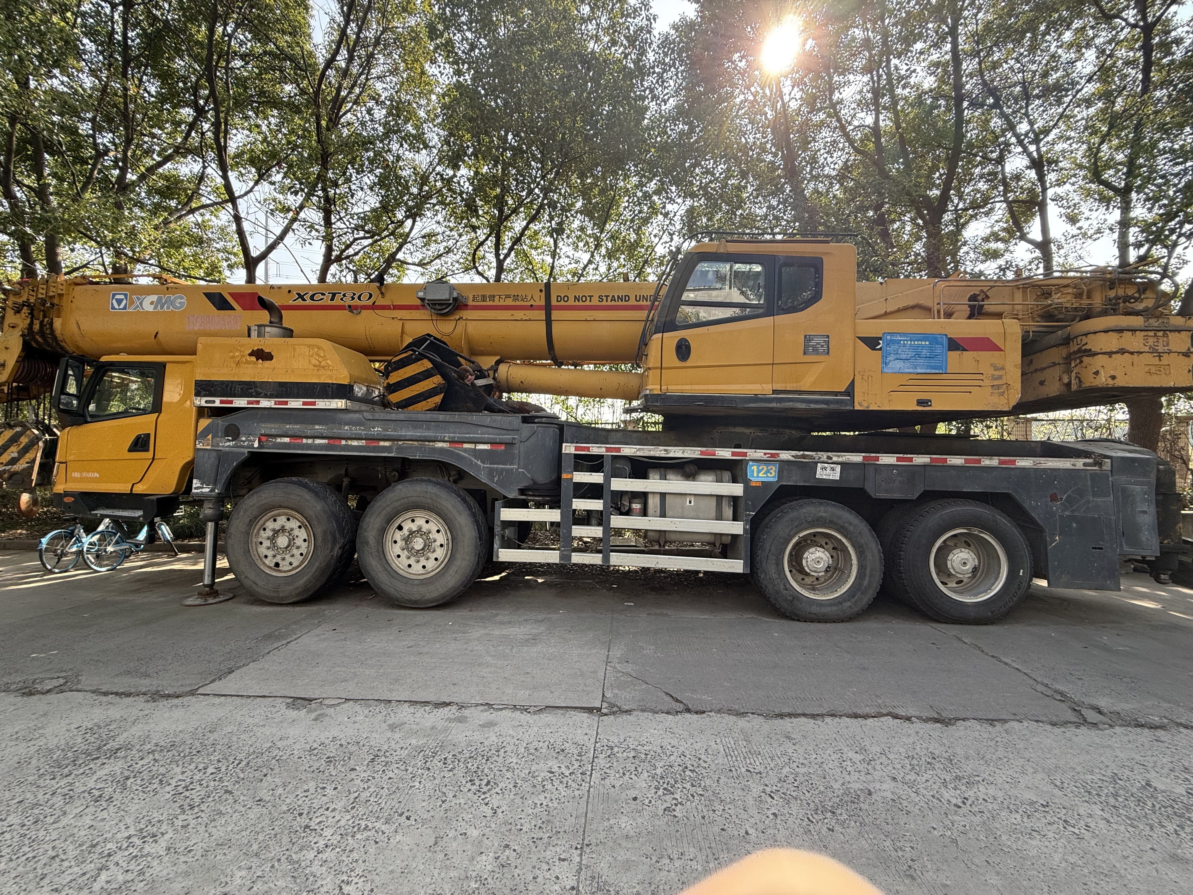 Used XCMG mobile crane 2015 XCMG XCT80