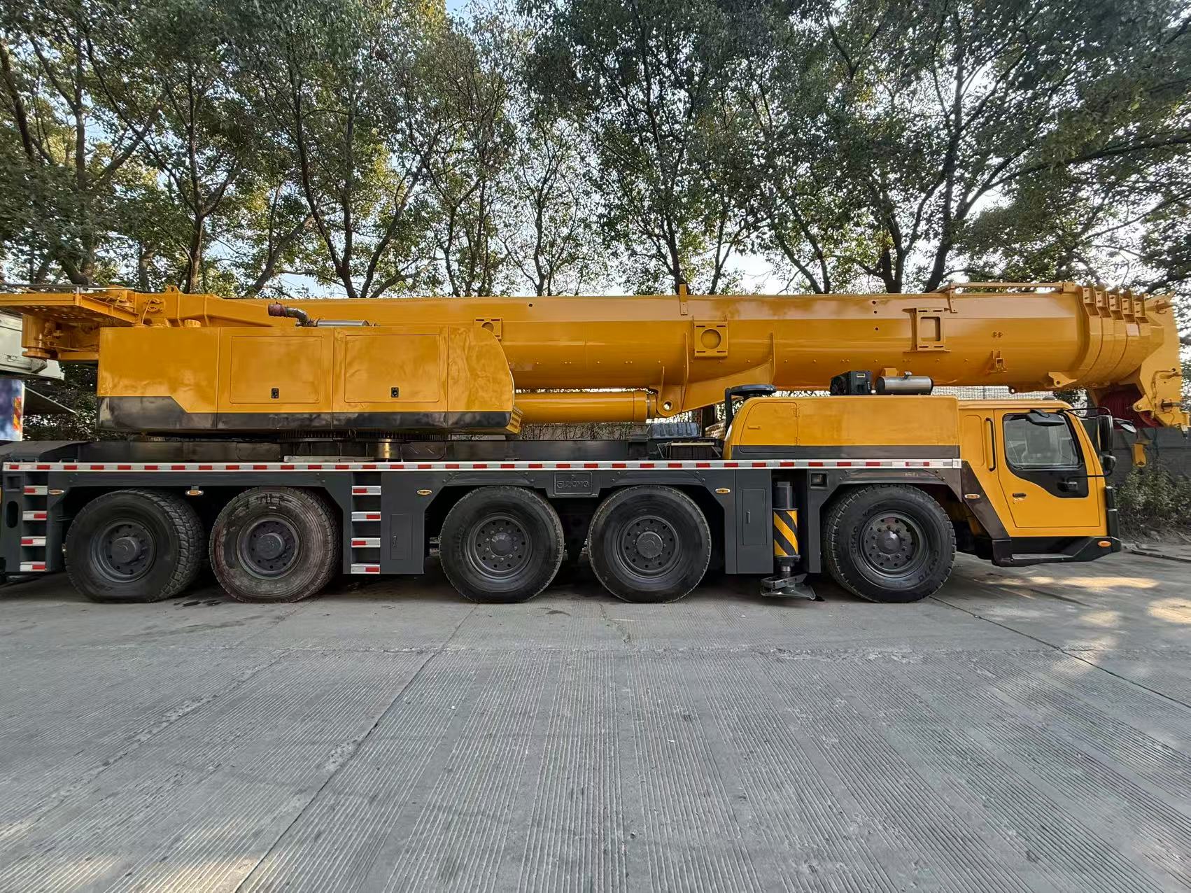 How do I transport a second-hand overhead crane to my facility?