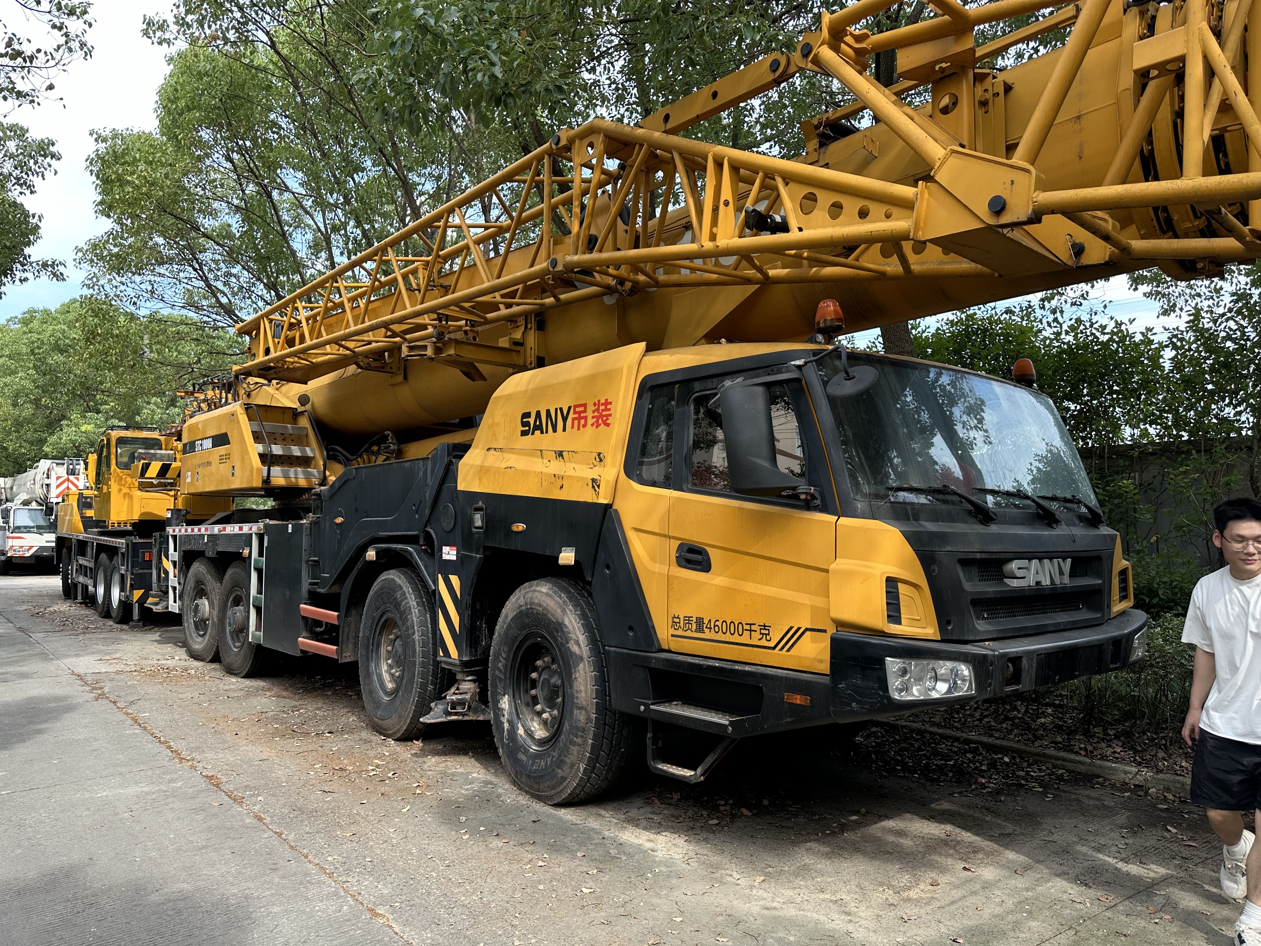 How do I transport a used crawler crane after purchase?